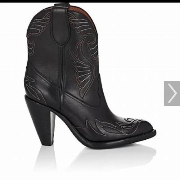 Givenchy Leather Western Ankle Boot - Picture 5 of 9